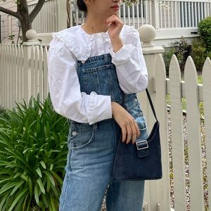 ASOS DESIGN Long Sleeve Shirt with Ruffle Collar